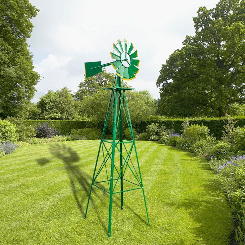 Big Yard Metal Windmill Lawn Ornament