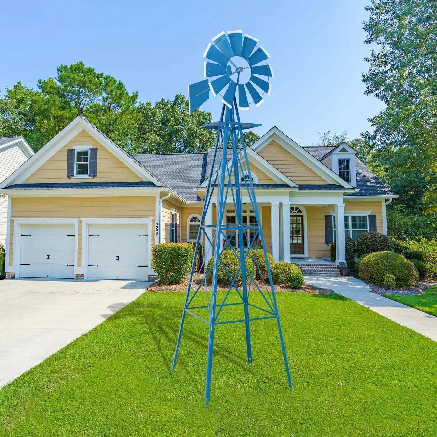 Big Yard Metal Windmill Lawn Ornament