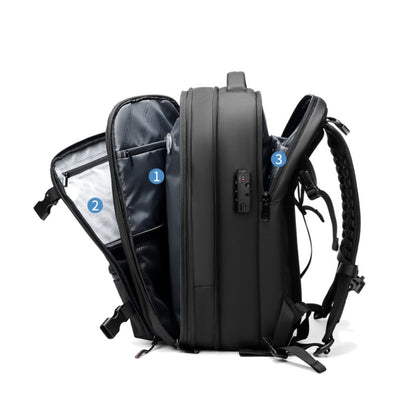 Compact Travel Backpack with Vacuum Compression System