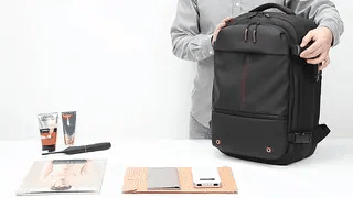 Compact Travel Backpack with Vacuum Compression System