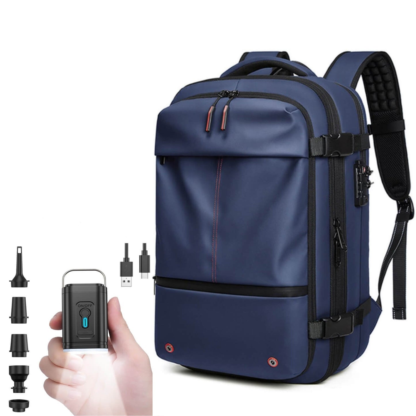 Compact Travel Backpack with Vacuum Compression System
