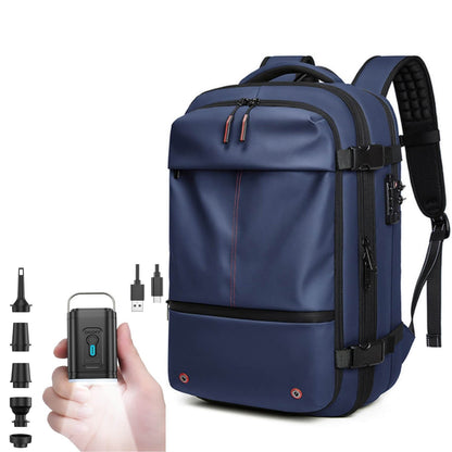 Compact Travel Backpack with Vacuum Compression System