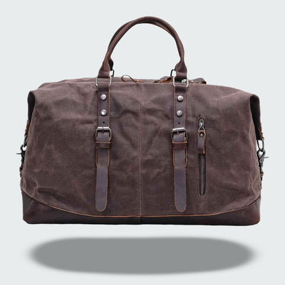 Big Duffel Style Leather Holdall Travel Bag
