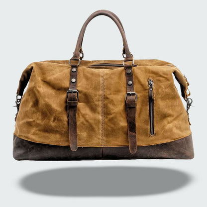 Big Duffel Style Leather Holdall Travel Bag