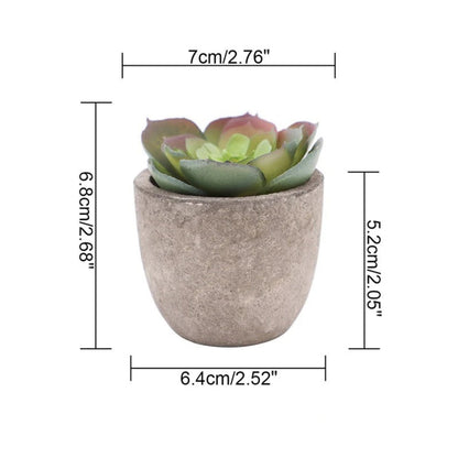Green Fake Succulent Desk Plant
