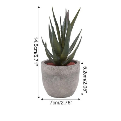 Green Fake Succulent Desk Plant