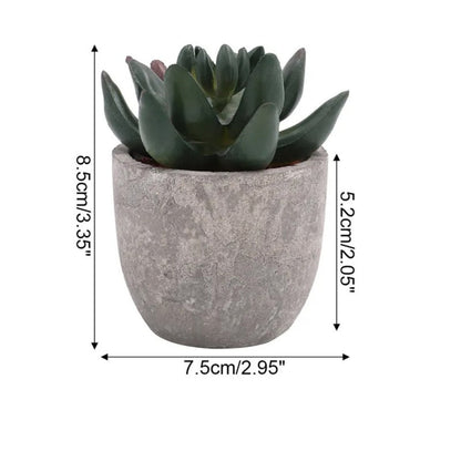 Green Fake Succulent Desk Plant