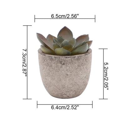 Green Fake Succulent Desk Plant