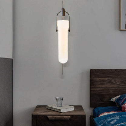 Modern Silver Glass Wall Lamp