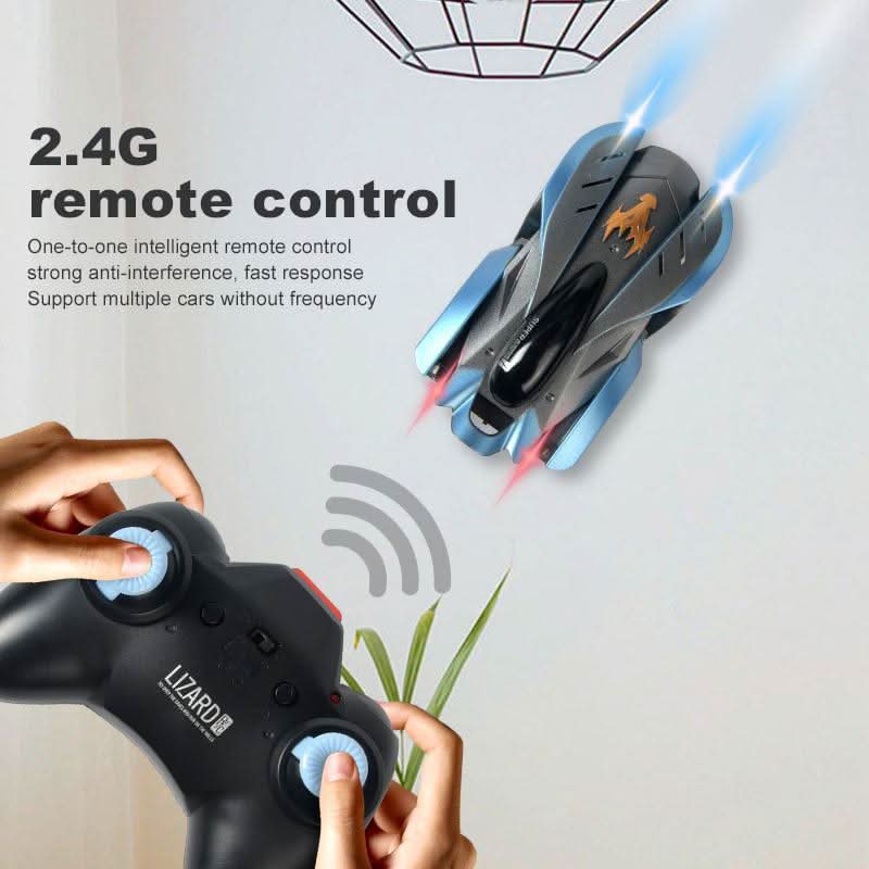 Remote Control Stunt Car with Wall Climbing Action