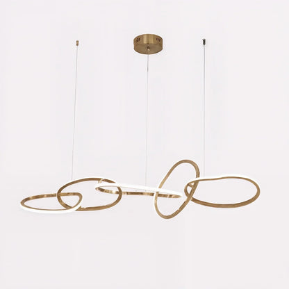 Luxury Hanging Oval LED Ceiling Light Fixtures