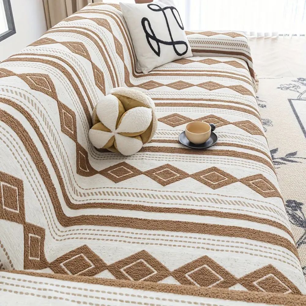 Cozy Beach Chic Couch Slipcover