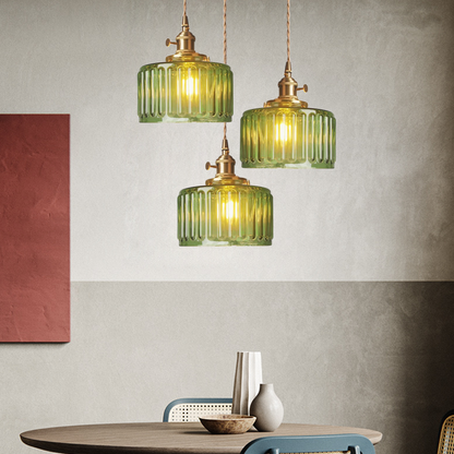 Luxurious Crystal Hanging Light With Clear Glass Shade