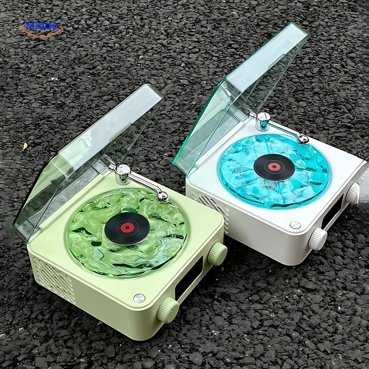Portable Retro Record Player System