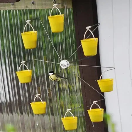 Colorful Ferris Wheel Bird Feeder Station