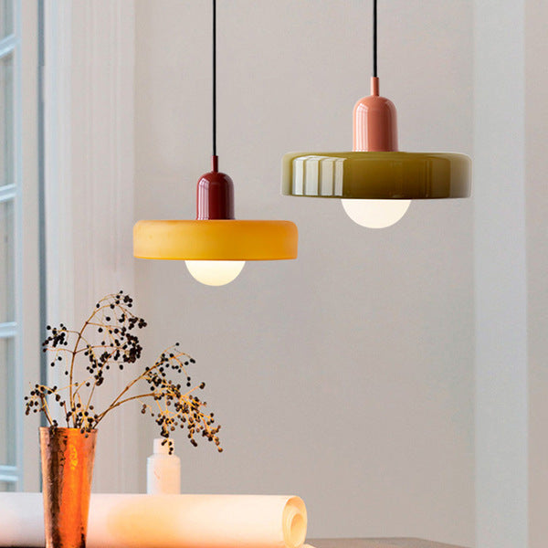 Vibrant Pendant Glass Ceiling Light
