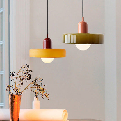 Vibrant Pendant Glass Ceiling Light