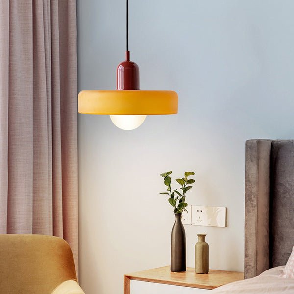 Vibrant Colored Glass Hang Ceiling Light Fixture