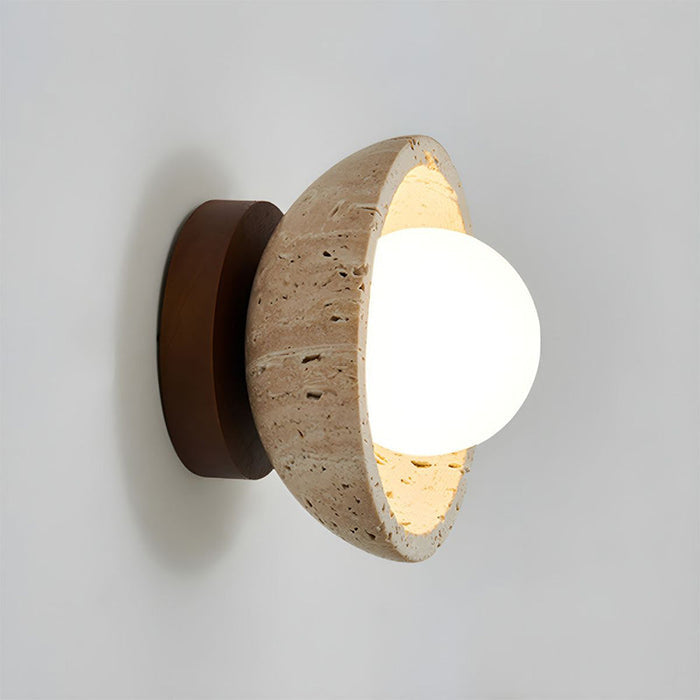 Classic Stone Effect LED Wall Lamp