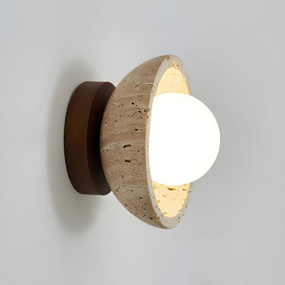 Classic Stone Effect LED Wall Lamp