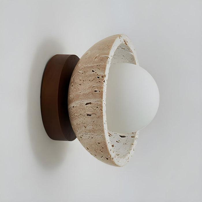 Classic Stone Effect LED Wall Lamp