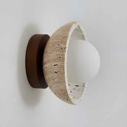Classic Stone Effect LED Wall Lamp