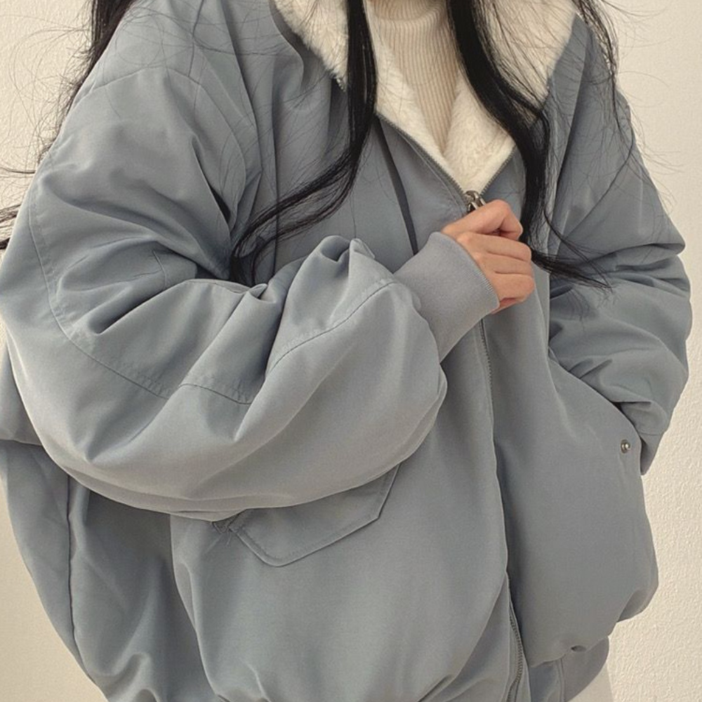 Cozy Reversible Women's Fleece Hooded Jacket