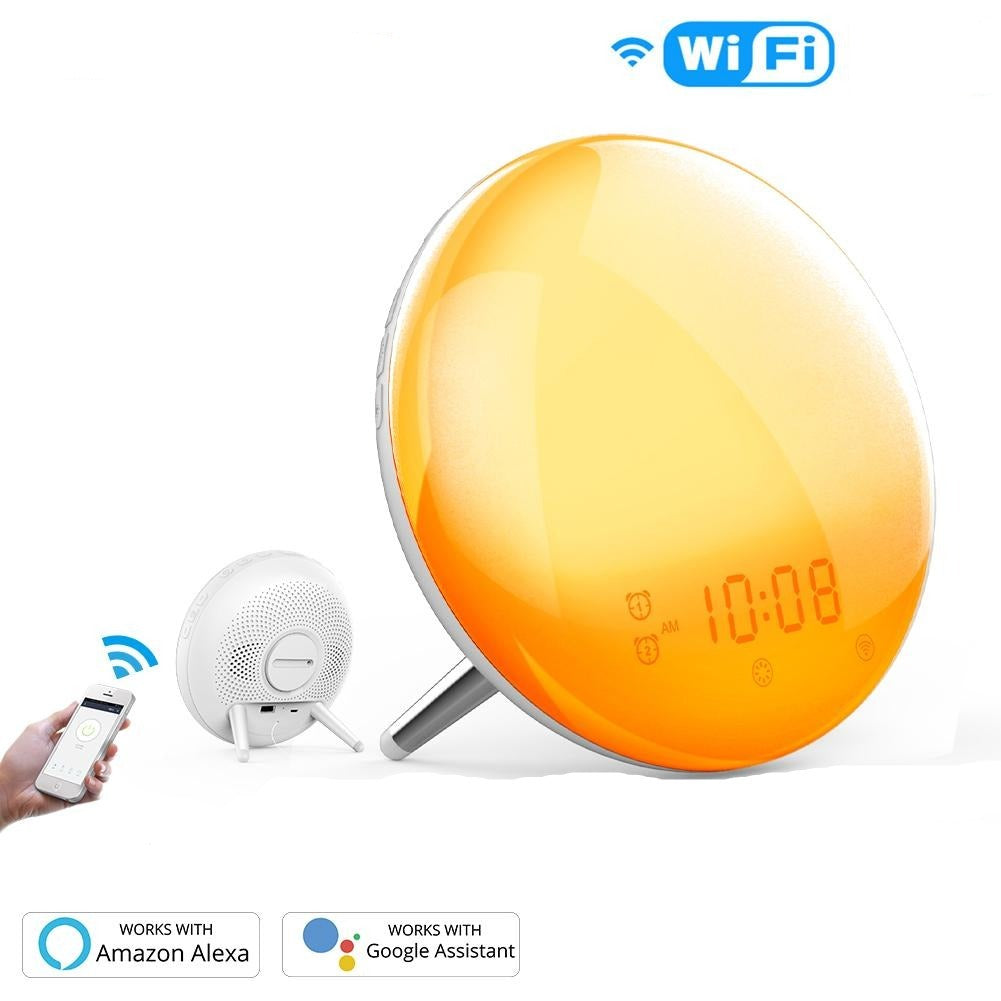 Bright Morning Wake Up Lamp Alarm Clock