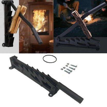Easy Log Splitter - Compact Wall Mount Firewood Tool