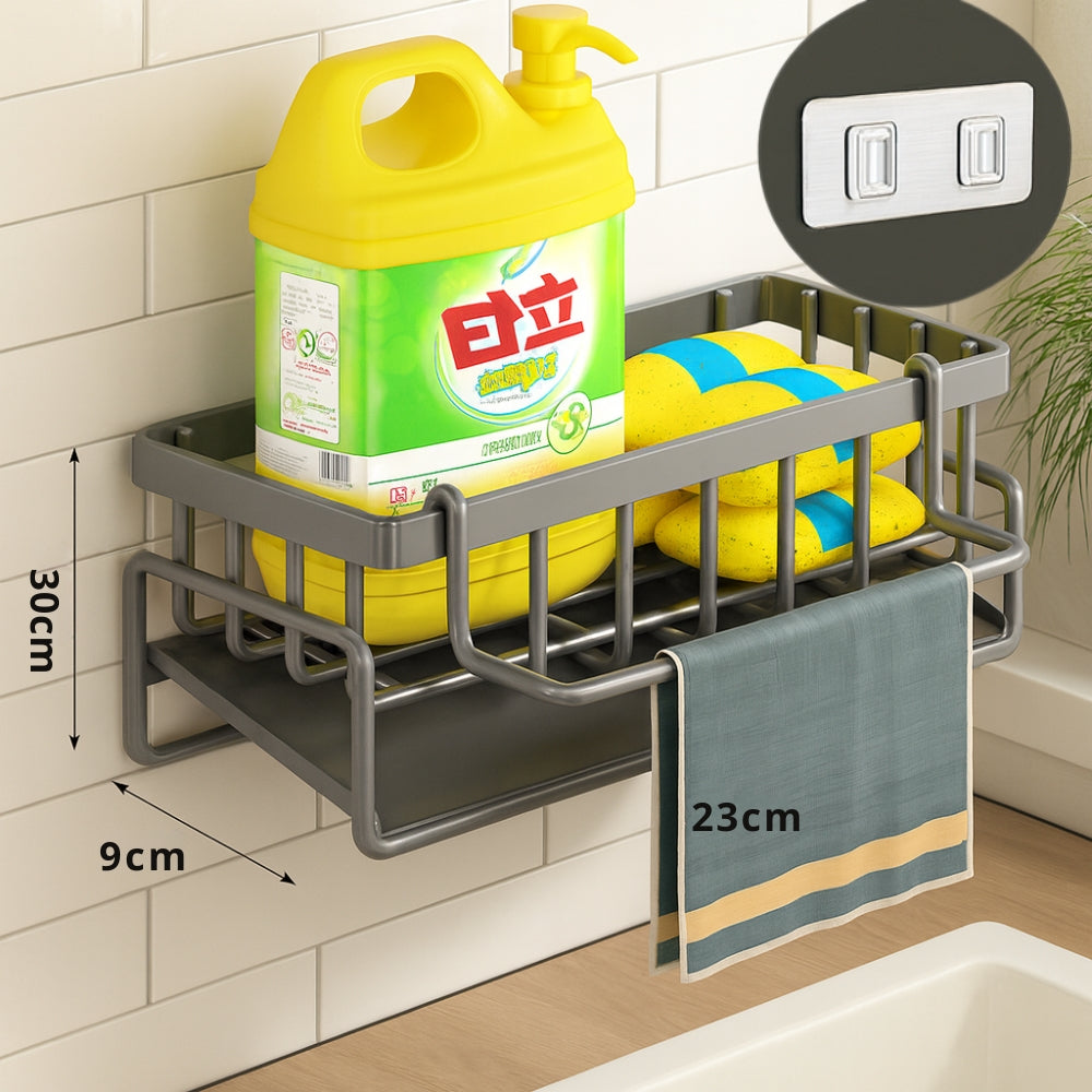 Bathroom Stainless Steel Towel Holder Soap Tray - Luxicro