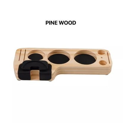 Wooden Compact Coffee Tamper Holder Stand
