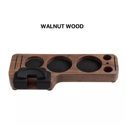 Wooden Compact Coffee Tamper Holder Stand