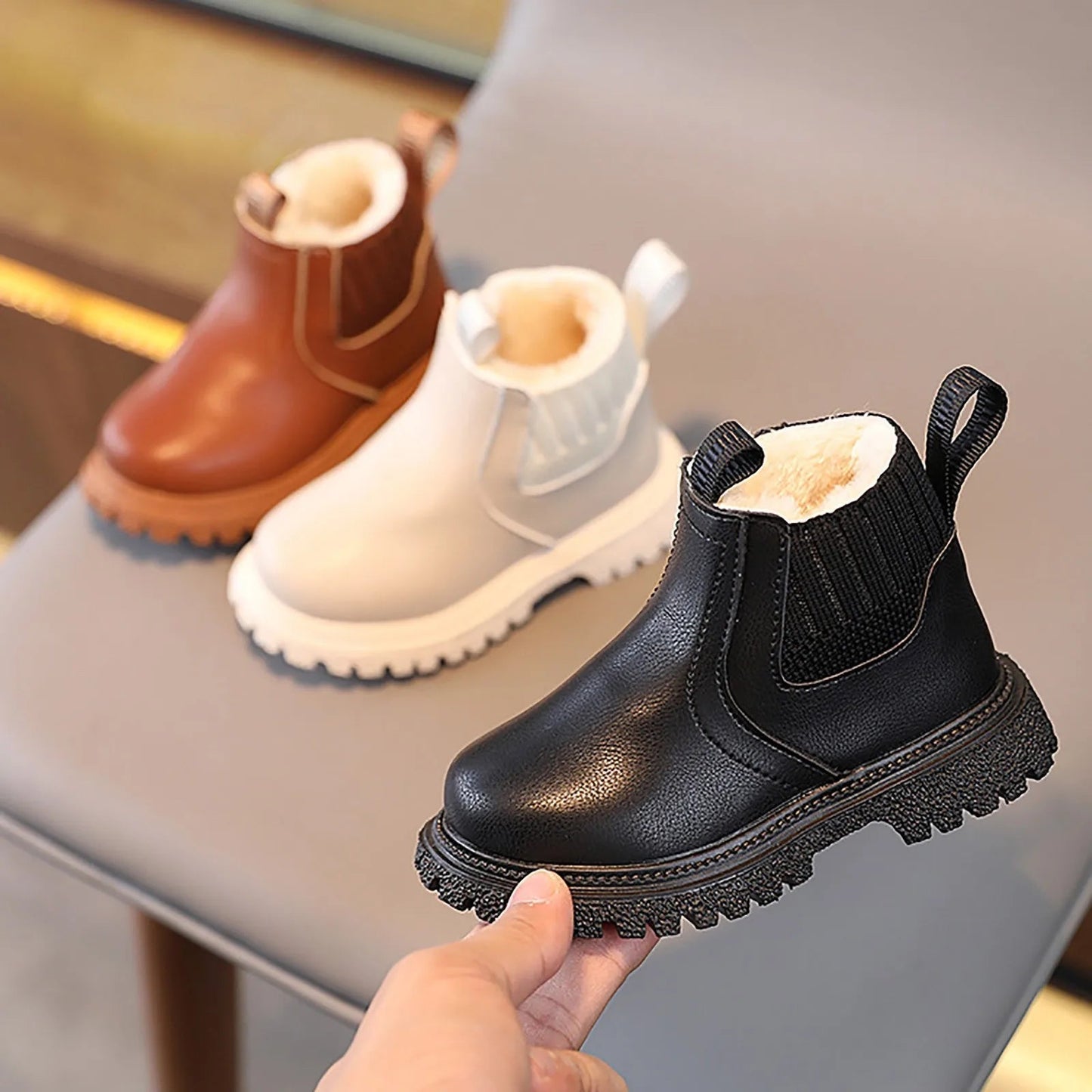 Cozy Kids Waterproof Ankle Boots - Luxicro