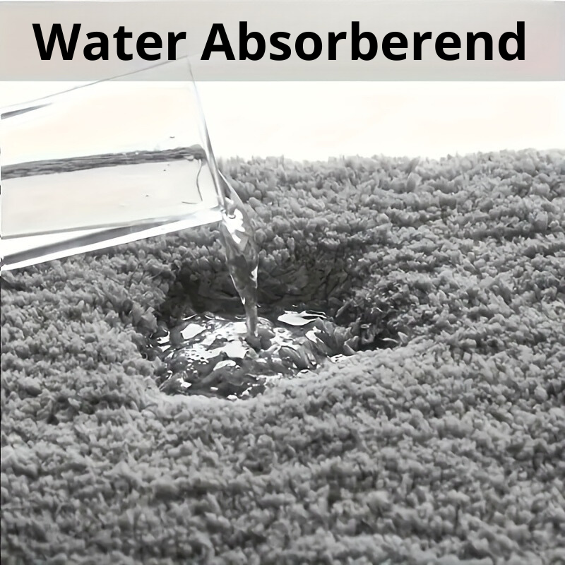 Plush Absorbent Bathroom Mat
