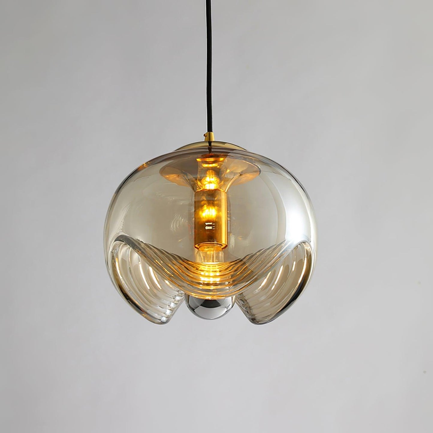 Elegant Chrome Hanging Light Fixture
