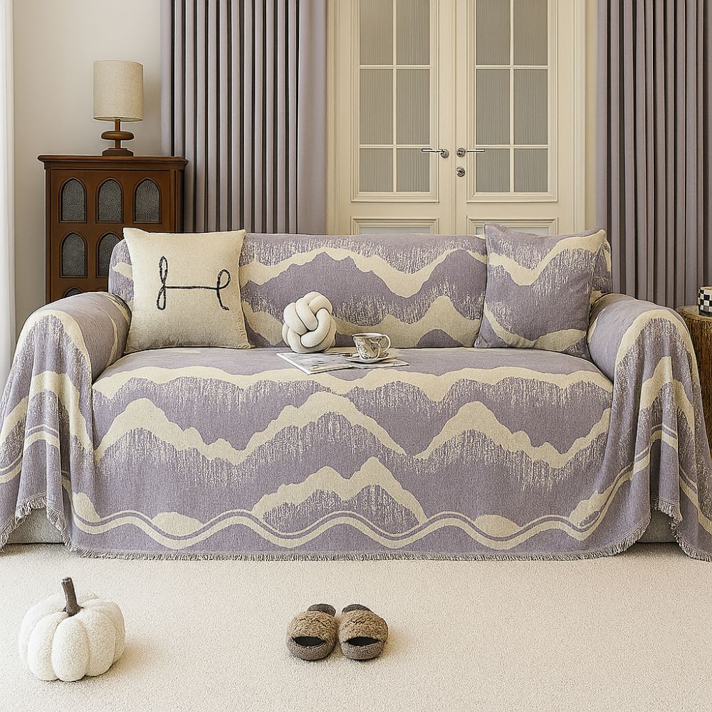 Plush Velvet Couch Slipcover