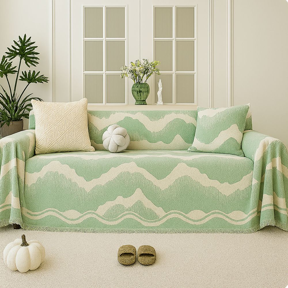 Plush Velvet Couch Slipcover