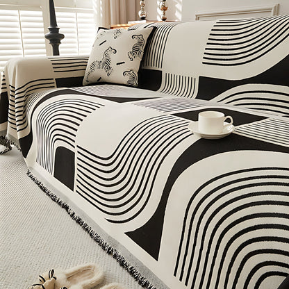 Colorful Striped Bohemian Couch Slipcover