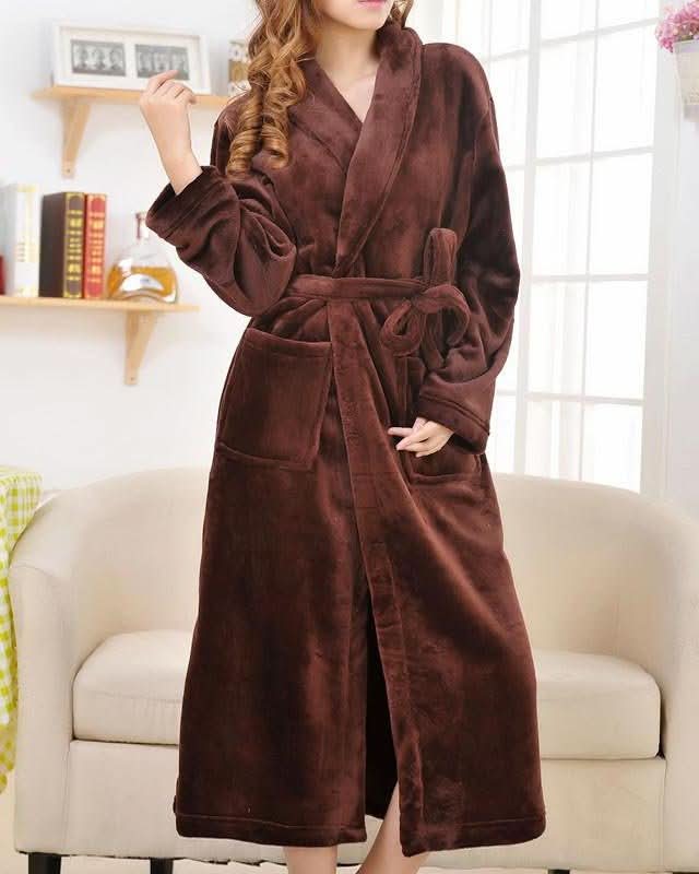 Cozy Women's Fleece Hooded Robe - Luxicro