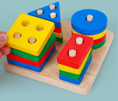Vibrant Children's Construction Blocks Toy