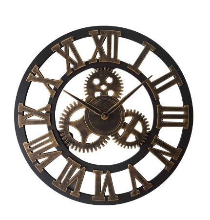 Rustic Wooden Wall Clock - Reclaimed Ironwood - Luxicro