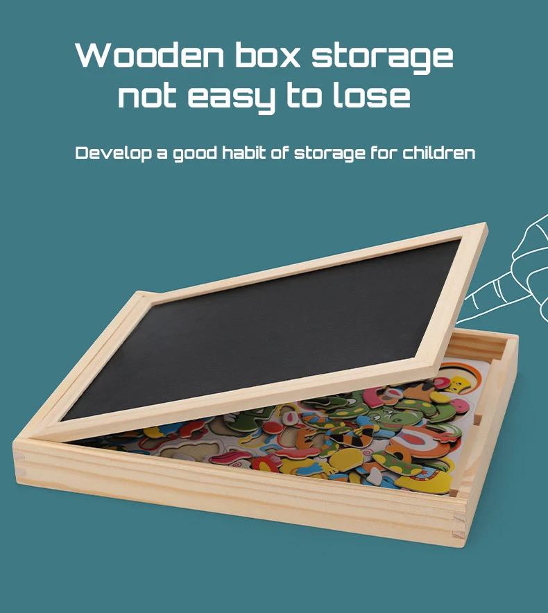 Kids Magnetic Chalkboard Drawing Table