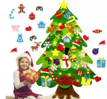 Fun DIY Felt Christmas Tree Ornament Kit - Luxicro