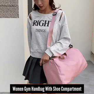 Athletic Gym Bag with Shoe Compartment