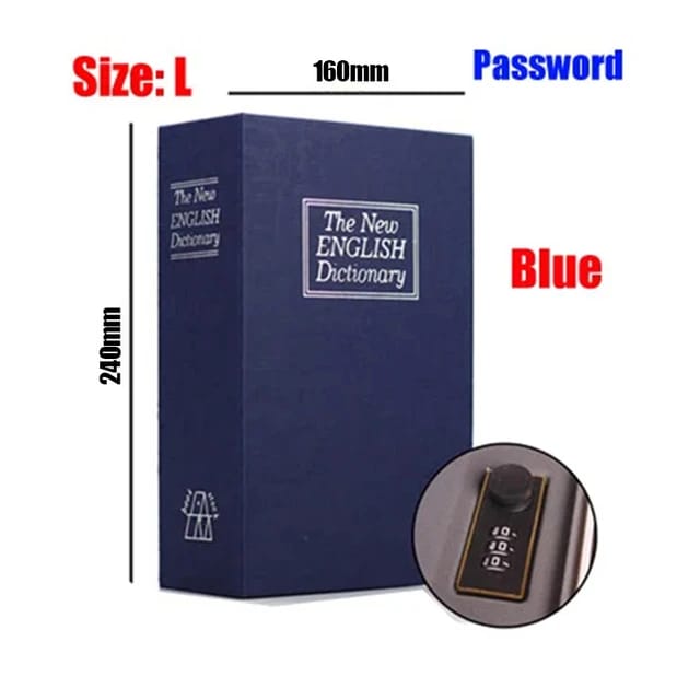 Hidden Safe Book Box with Lock