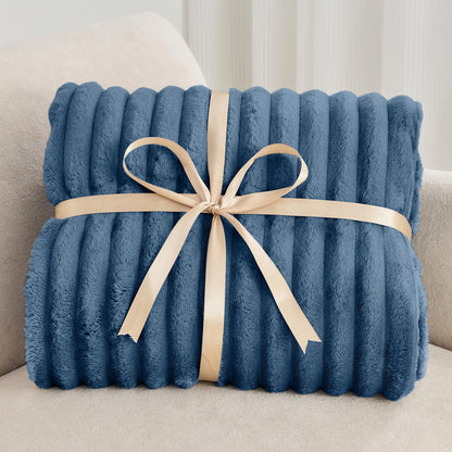 Plush Fleece Throw Blanket - Soft, Warm, and Lightweight