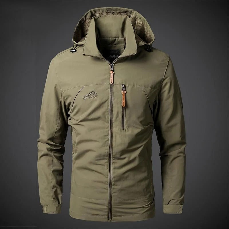 Waterproof Hooded Zip Up Sports Coat - Luxicro