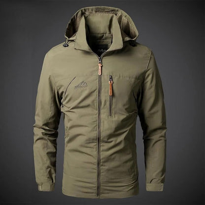 Waterproof Hooded Zip Up Sports Coat - Luxicro