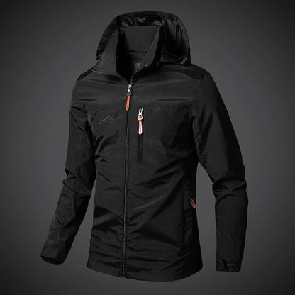 Waterproof Hooded Zip Up Sports Coat