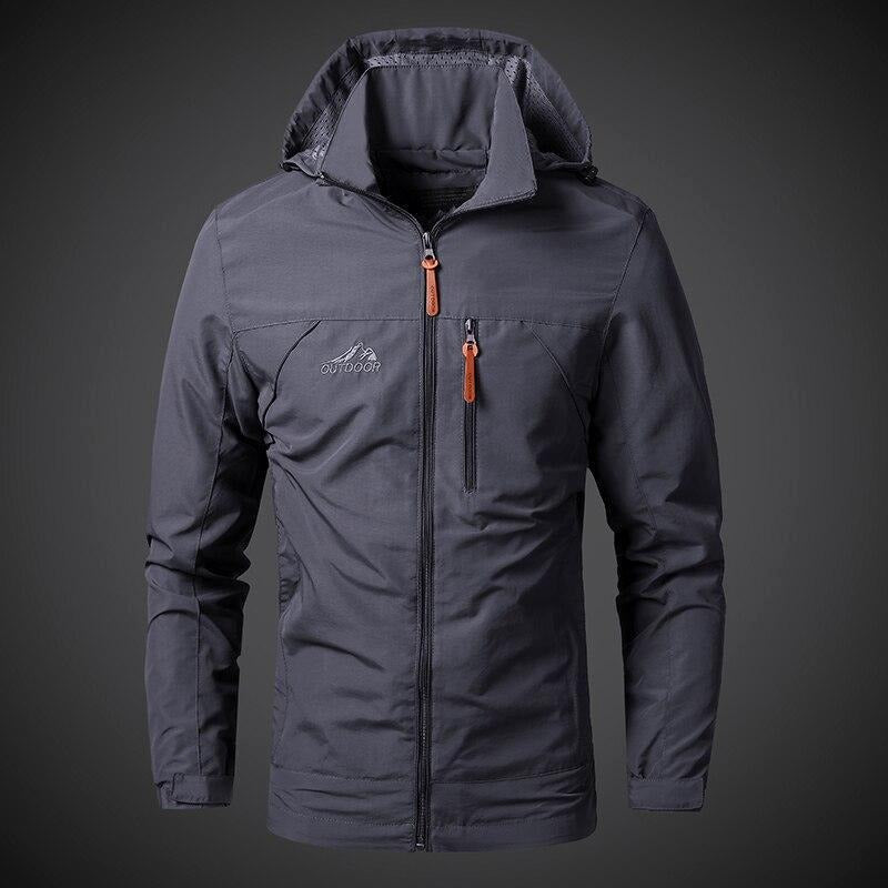 Waterproof Hooded Zip Up Sports Coat